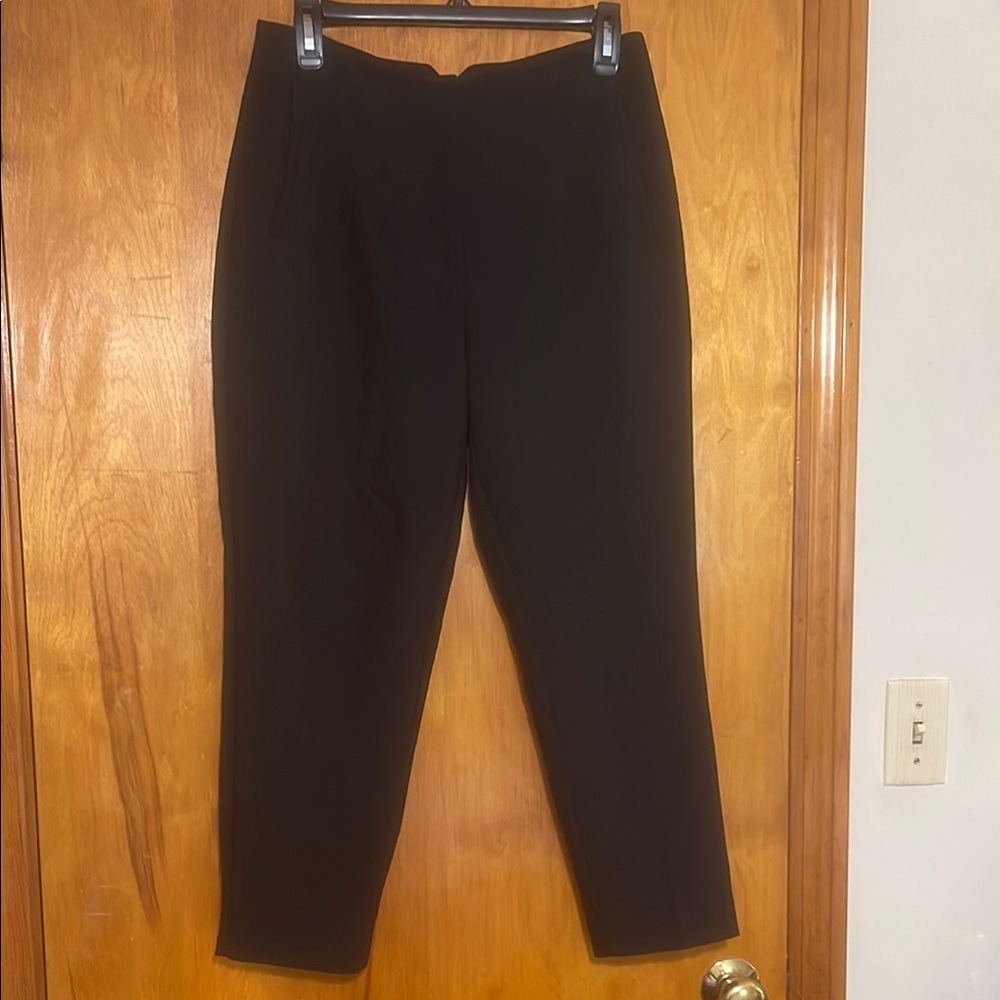 Nine West Black Trousers with Tapered Leg Design